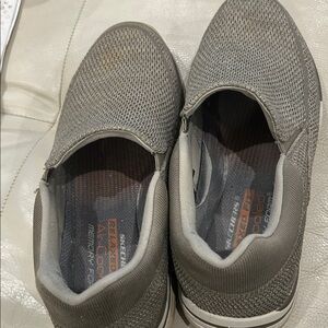Skechers Gray Slip-On Men's Shoes